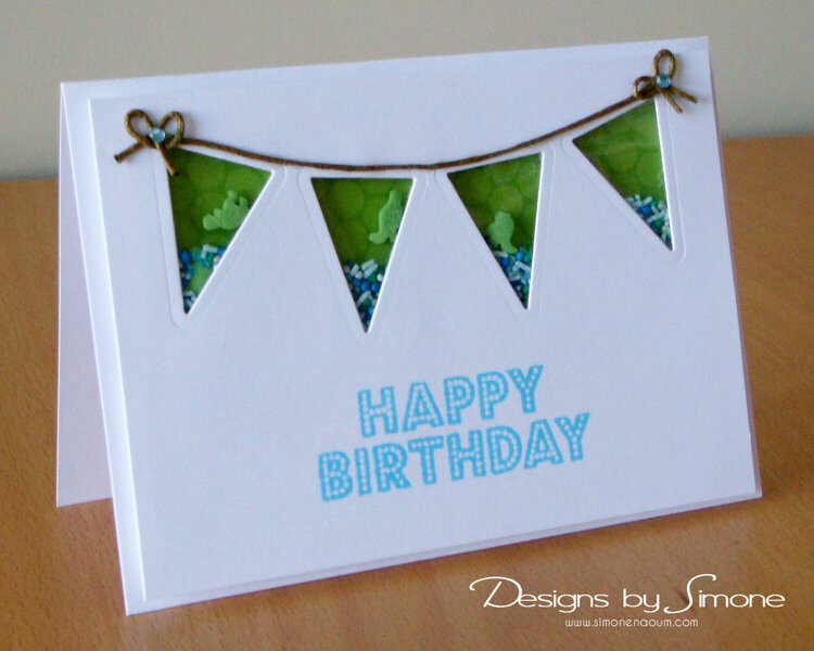 Birthday Banner Sprinkles Card
