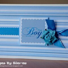 Blue Baby Boy Card