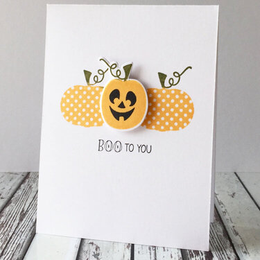 Peek-a-Boo Pumpkin Card