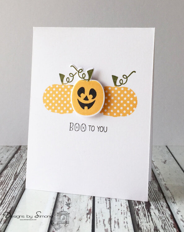 Peek-a-Boo Pumpkin Card