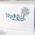 Merry Christmas Snowflake Shaker Card