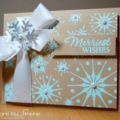 Embossed Snowflake Wishes Card