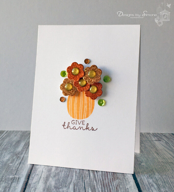 Pumpkin Bouquet Card