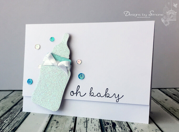 Oh Baby Boy Bottle Card