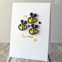 Glitter Bee Mine Card