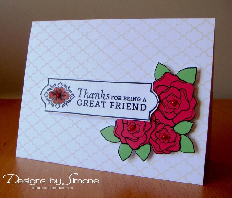 Great Friend Flower Card