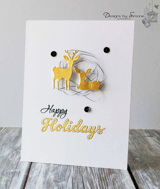Happy Holiday Deer Card