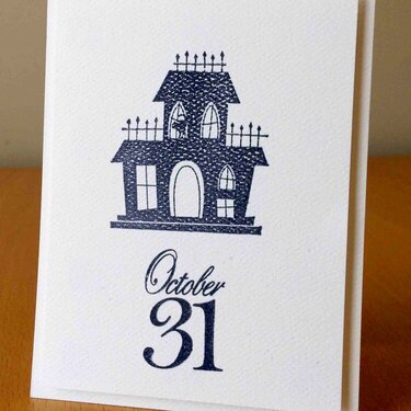 Haunted October Card