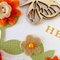 Wooden Butterfly Hello Card