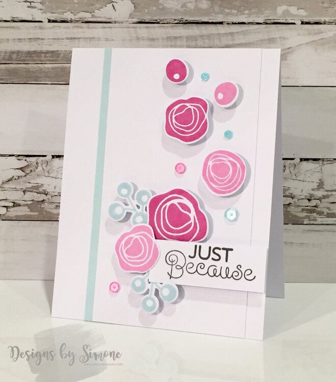 Just Because Floral Card