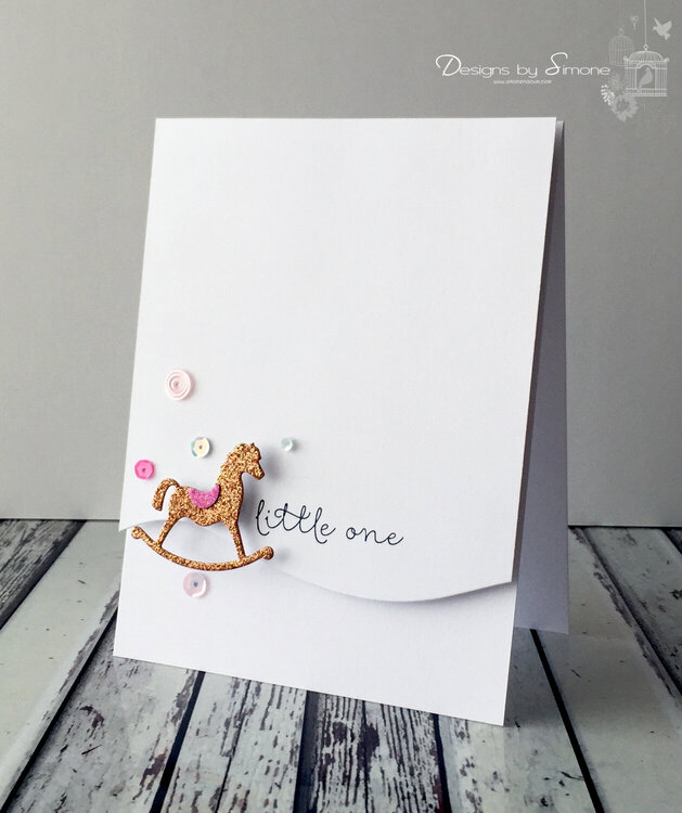 Little One Rocking Horse Card
