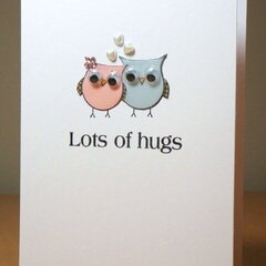 Owl Couple Hugs Card