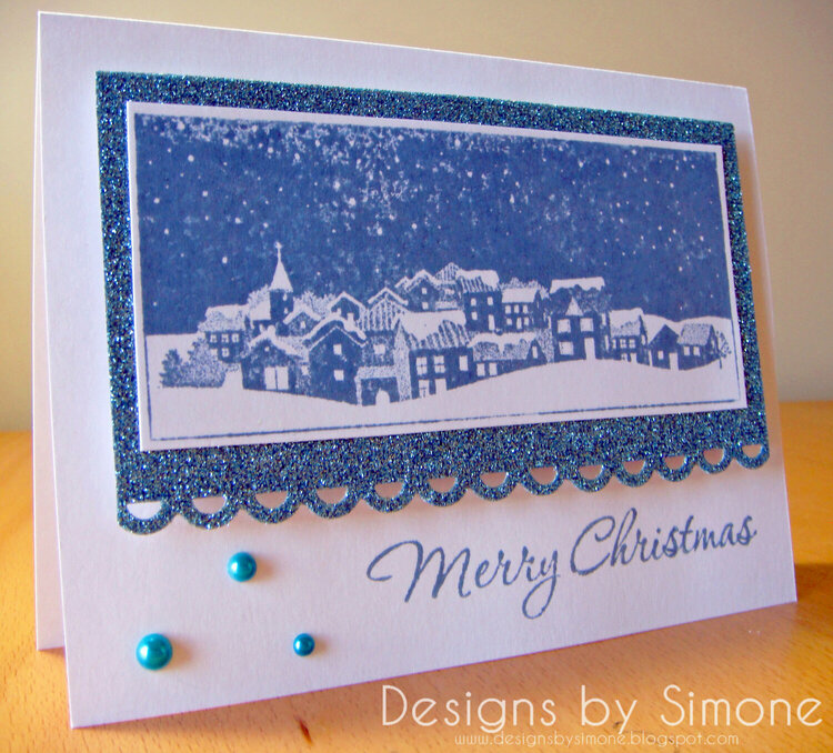 Christmas Winter Town Card