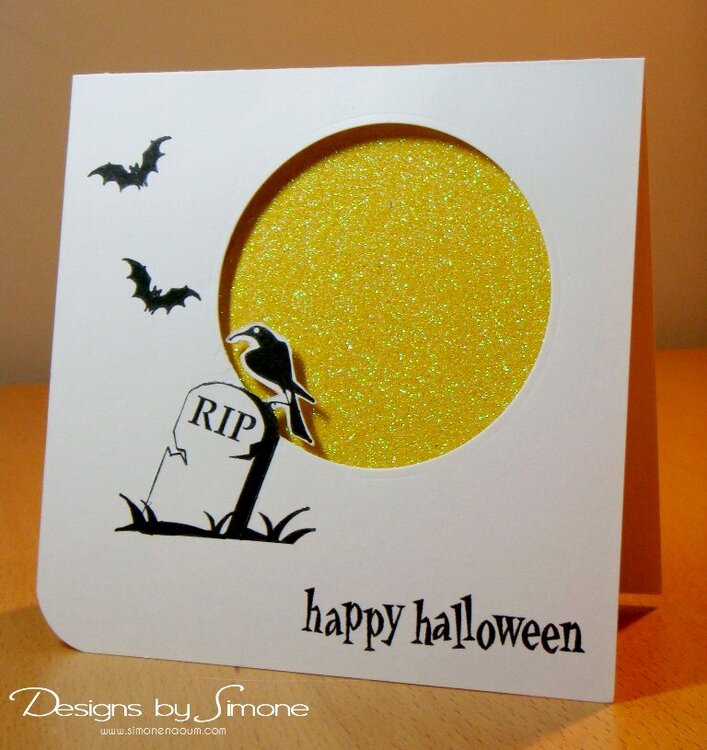 Midnight Moon Halloween Card