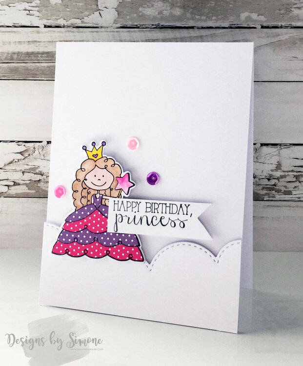 Princess Birthday Wishes Card