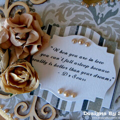 Quote Heart Plaque - Close Up