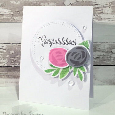 Rose Congratulations Card