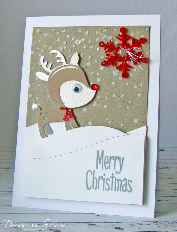 Merry Christmas Rudolph Card