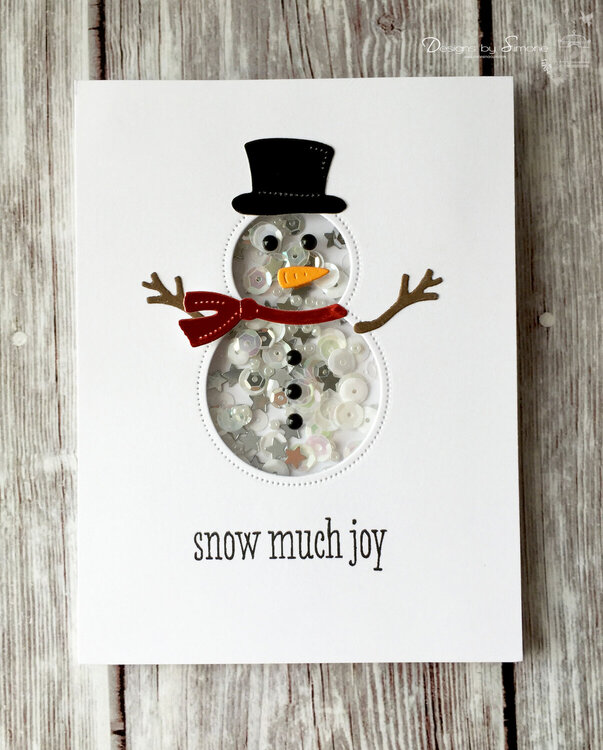 Snowman Shaker Card