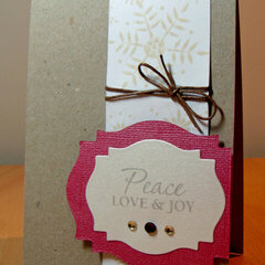 Snowflake Peace & Love Card