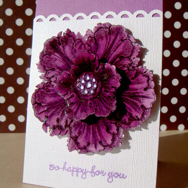 So Happy For You Lilac Flower Card