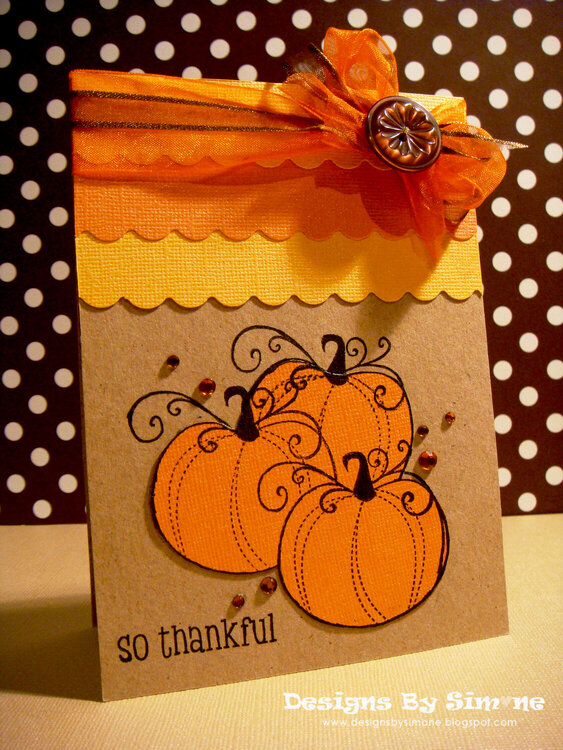 So Thankful Pumpkins Card