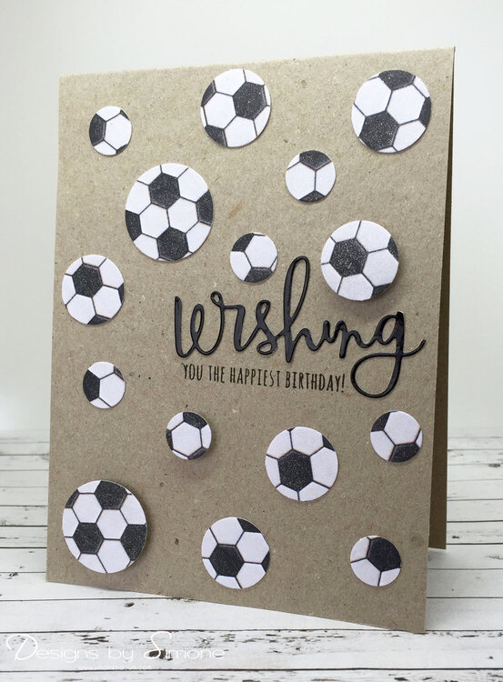 Soccer Ball Confetti Card