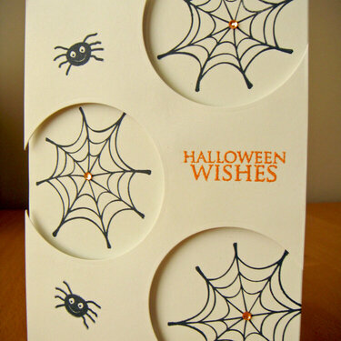 Spider Web Wishes Card