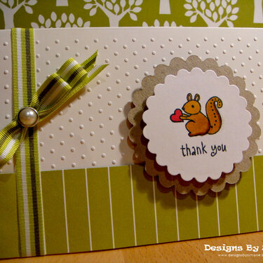 Squirrel Thank You card