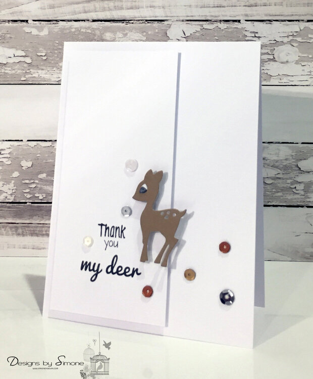 Thank You My Deer Card