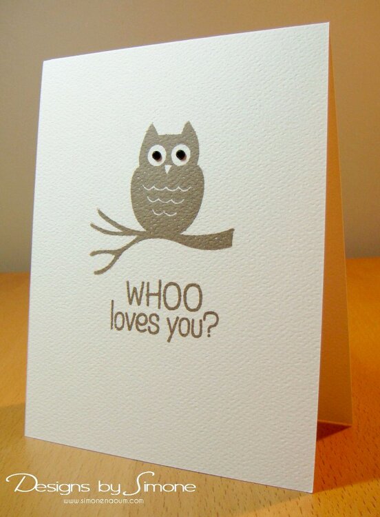 Whoo Loves You Owl Card