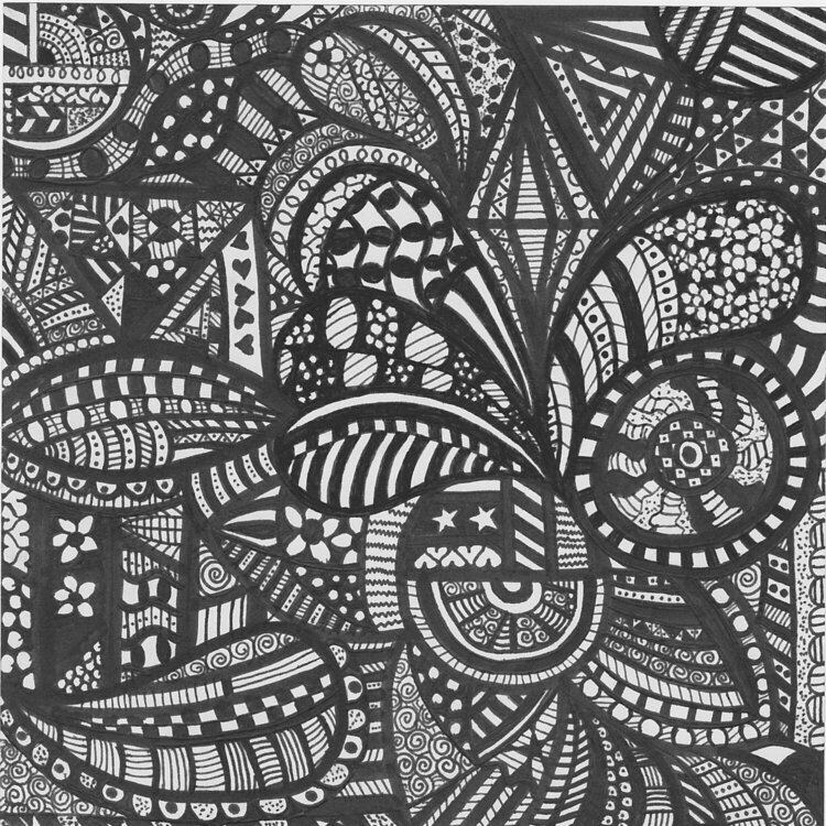 Attempted Zentangle