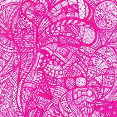 Pink Zentangle