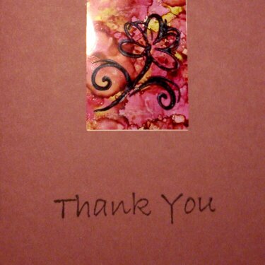 Alcohol Ink Card