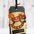 Die-Namites Rocking Horse Baby Themed Tag