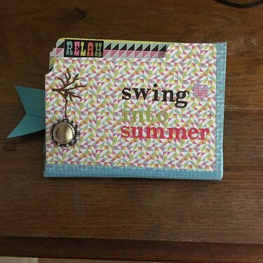 Swing into Summer file folder letter