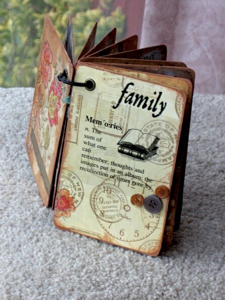 Family Memories Heritage Altered Book
