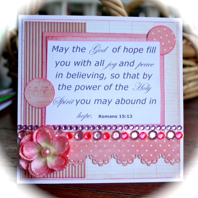 Romans 15:13 - November Card 19