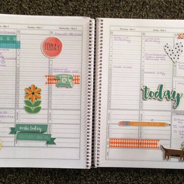 My Planner for the Week of May 2, 2016