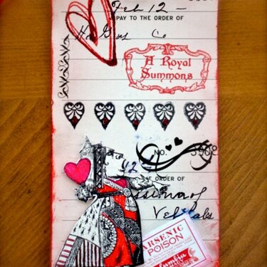 Red Queen Valentine Tag