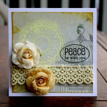 Peace Be With You - September Theme Card Friendship