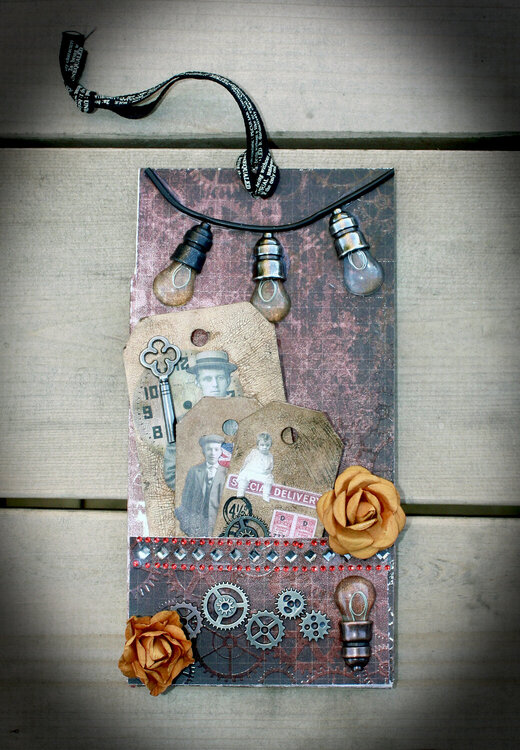 Loaded Steampunk Tag Swap - Tag Front