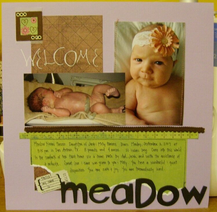 Hello, my name is Meadow