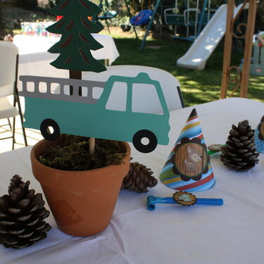 Forest Service Woodland Birthday Party Table Decorations