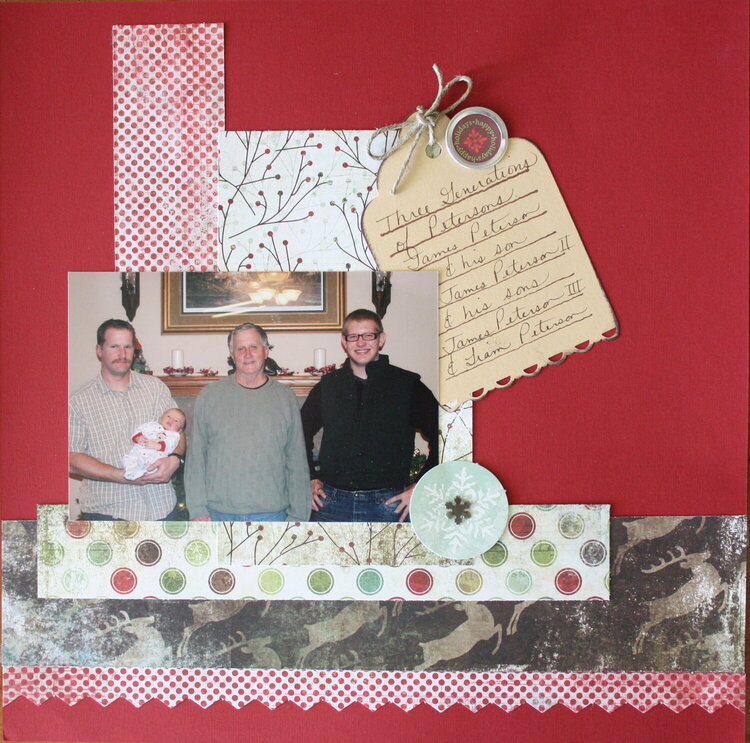 Christmas Layout: Three Generations of Petersons
