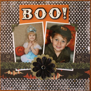 Boo! - Halloween Layout