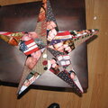 Altered Barn Star "For my Hero"