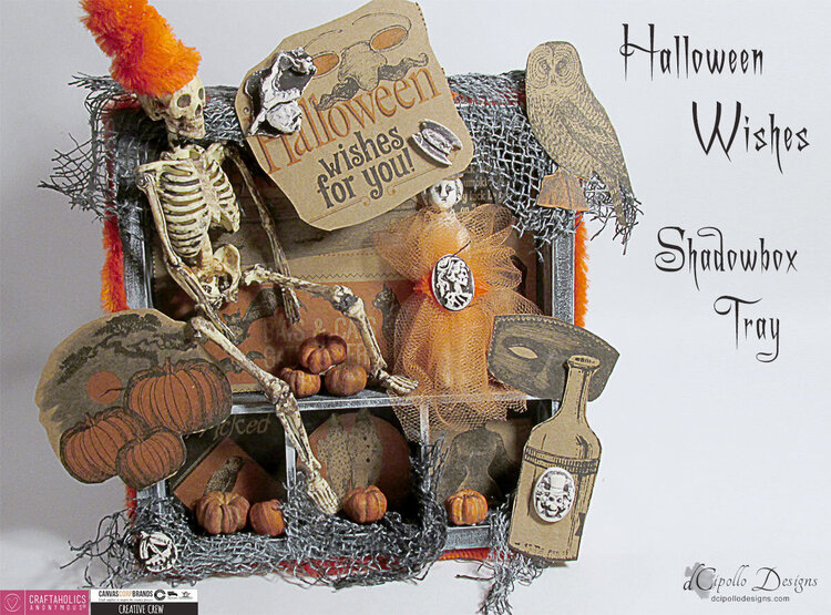 Halloween Wishes Shadowbox Tray