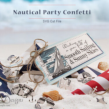Nautical Party Confetti SVG Cut File