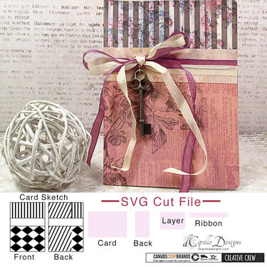 Side Fold Layered Note Card